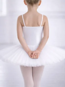 tutu in wit voor kinderen - pavlova - achterzijde