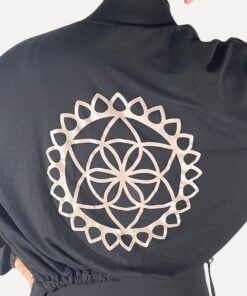 Vestje Zwart | Mandala print | Viscose | art. 417