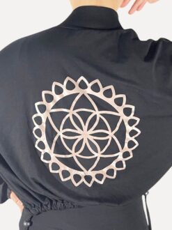 Vestje Zwart | Mandala print | Viscose | art. 417