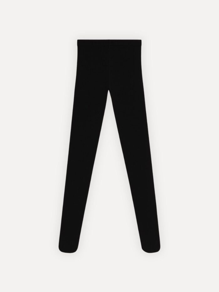 zwarte danspanty met voet flatlay